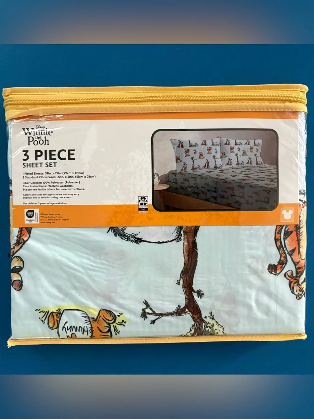 Disney Winnie the Pooh 3 Piece Twin Sheet Set